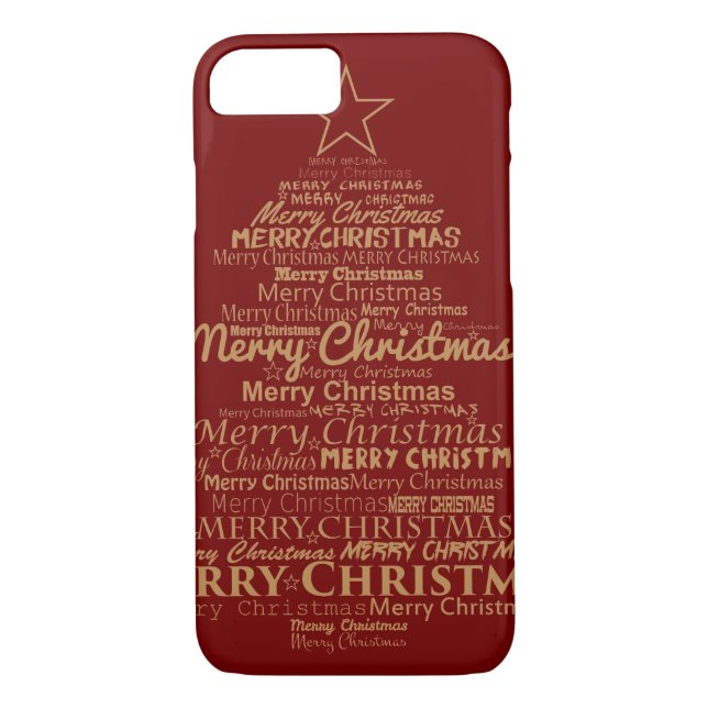 Elegant Christmas Tree Case-Mate iPhone Case (Back)