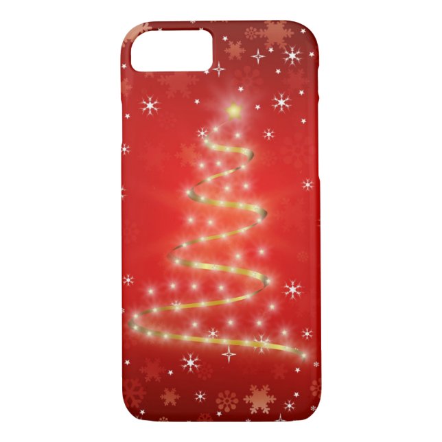 Elegant Christmas Tree Case-Mate iPhone Case (Back)