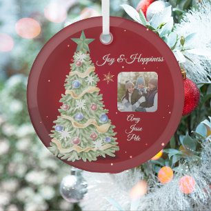 Elegant Christmas Tree Cermic Ornament