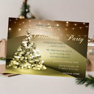 Elegant Christmas Tree Company Christmas Party Invitation