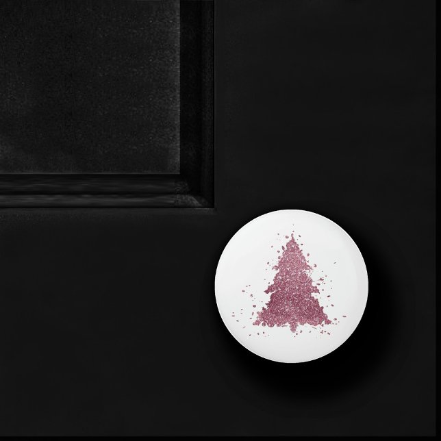 Elegant Christmas Tree | Dusty Mauve Pink Splatter Ceramic Knob (Creator Uploaded)