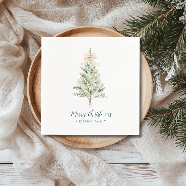 Elegant Christmas Tree  Napkin (Creator Uploaded)