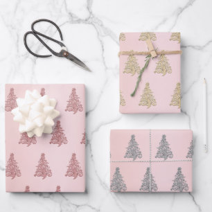 Elegant Christmas tree pattern    Wrapping Paper Sheet