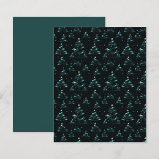 Elegant Christmas Tree Stationery Paper 