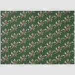 Elegant Christmas Watercolor Botanical Red Green Tissue Paper<br><div class="desc">Elegant Christmas Watercolor Botanical Red Green Tissue Paper features a beautiful watercolor illustration of seasonal greenery and holly berries.</div>