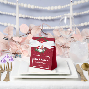 Elegant Christmas Wedding Favor Box
