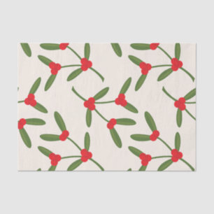 Elegant Christmas Winter Berries Holiday Tissue Paper