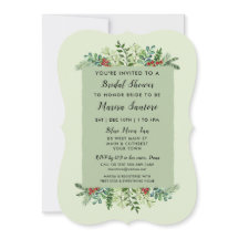 Elegant Christmas Winter Holiday Bridal Shower