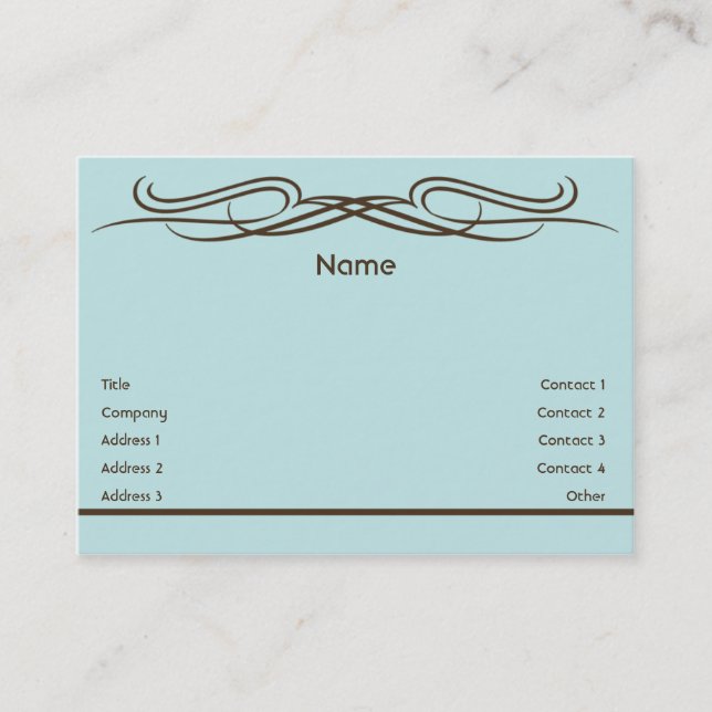 Elegant - Chubby Business Card (Front)
