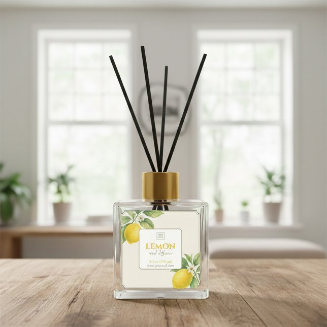 Elegant Citrus Reed Diffuser Sticker (Créateur téléchargé)