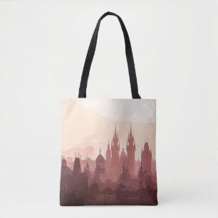 Elegant City of Prague Acrylic Artwork   Tote Bag
