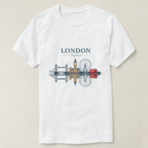 Elegant Cityscape Design Minimalist London Skyline
