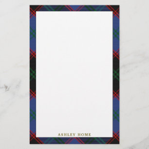 Elegant Clan Home Hume Tartan Plaid Stationery