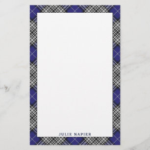 Elegant Clan Napier Tartan Plaid Stationery