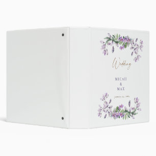 Elégant Classeur Mariage couleur aquarelle