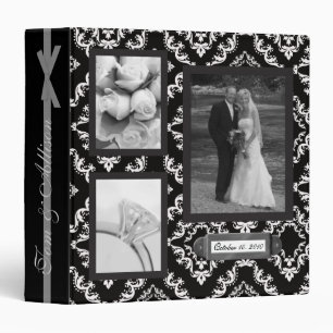Élégant Classeur Mariage damassé Scrapbook
