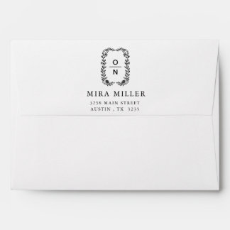ELEGANT CLASSIC BLACK & WHITE Envelope