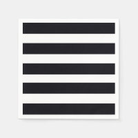 Elegant Classic Black & White Striped Chic Modern