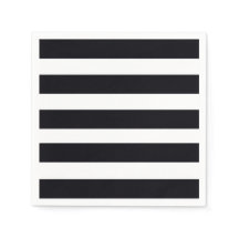 Elegant Classic Black & White Striped Chic Modern 