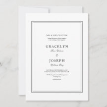 Elegant Classic Black & White Wedding