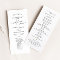 Elegant Classic Black & White Wedding Program
