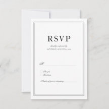 Elegant Classic Black & White Wedding