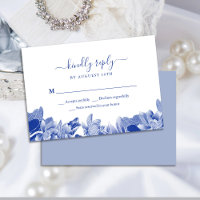 Elegant Classic Blue White Chinoiserie Chic Floral