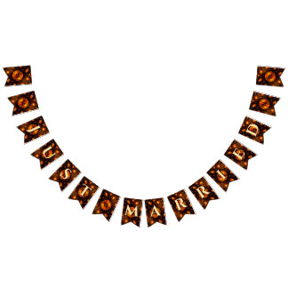 Elegant Classic Boho Modern Gold #901 Wedding Bunting Flags