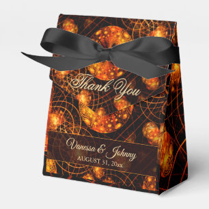 Elegant Classic Boho Modern Gold #901 Wedding Favor Box