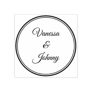 Elegant Classic Boho Modern Gold #901 Wedding Rubber Stamp