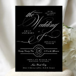 Elegant Classic Calligraphy | Black Tie Wedding Invitation<br><div class="desc">Formal,  Elegant and impressive - Find Collection / Suite below 

*Please contact me if you need any help with design or additional designs / colour options</div>