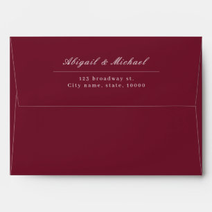 Elegant classic calligraphy vintage wedding  envelope