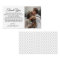 elegant classic chic thank you wedding photo  note