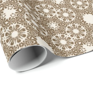 elegant, classic, chocolate, espresso pattern wrapping paper