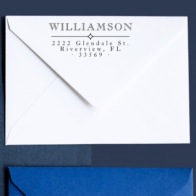 Elegant Classic Custom Family Return Address Self-inking Stamp (Creator Uploaded)