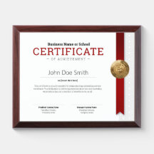 Elegant Classic Diploma Certificate gold foil seal