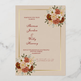 Elegant Classic être et des invitations de mariage