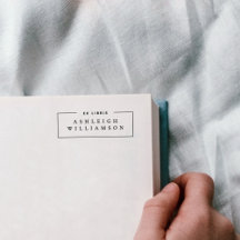 Elegant Classic Ex Libris Custom Name Bookplate