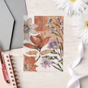 Elegant & Classic Floral Scrapbook Rustic  Vellum Invitations