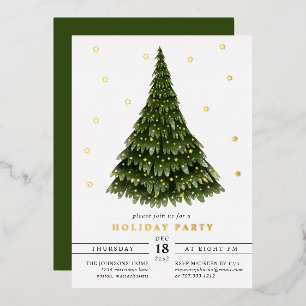 Elegant Classic Foil Christmas Party