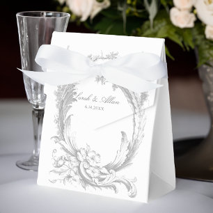 Elegant Classic French Rococo Floral Favor Box