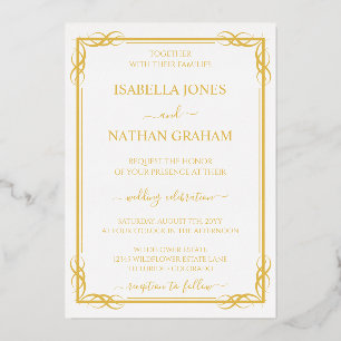 Elegant Classic Gold and White Wedding 