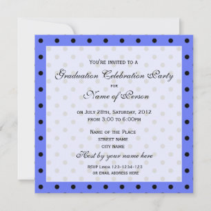Elegant, classic graduation party invitation