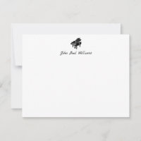 Elegant Classic Grand Piano Music Calligraphy Name