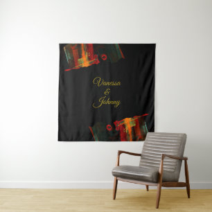Elegant Classic Modern Trendy Pattern #903 Wedding Tapestry