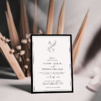 Elegant | Classic Monogram Wedding Frame 