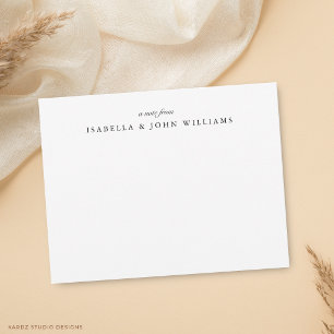 Elegant Classic Newlywed Couple Card