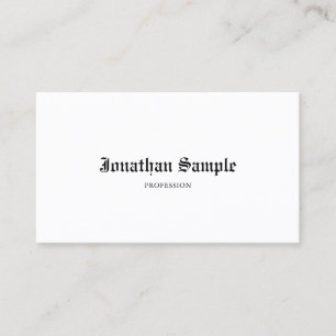 Elegant Classic Old Simple Nostalgic Professional Business Card