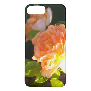 Elegant classic orange peach roses floral Case-Mate iPhone case