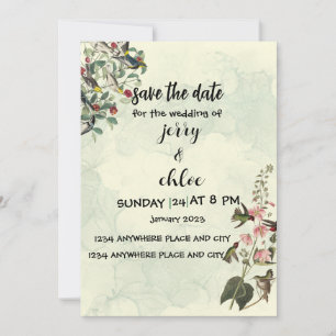 Elegant Classic Photo Wedding Invitation